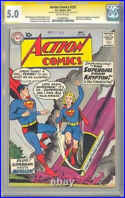 Action Comics #252 Al Plastino Signature Series 1st App. Supergirl 1959 CGC 5.0