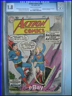 Action Comics #252 CGC 1.8 DC 1959 Origin & 1st app Supergirl (Kara Zor-El)