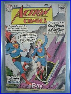 Action Comics #252 CGC 1.8 DC 1959 Origin & 1st app Supergirl (Kara Zor-El)