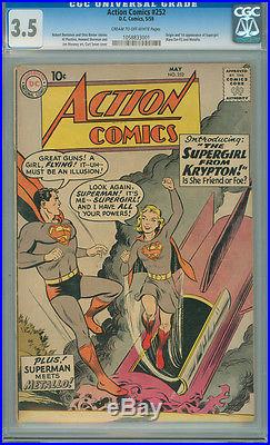 Action Comics 252 CGC 3.5 DC 1959 Superman 1st Appearance of Supergirl