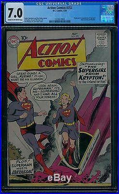 Action Comics 252 CGC 7.0 1st Supergirl