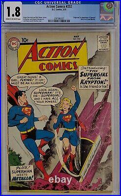 Action Comics #252 Cgc 1.8 Superman 1st Supergirl Metallo