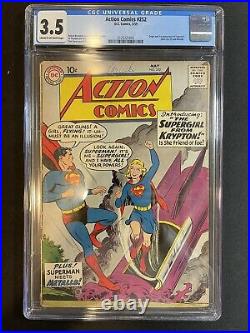 Action Comics #252 Cgc 3.5 1st Supergirl