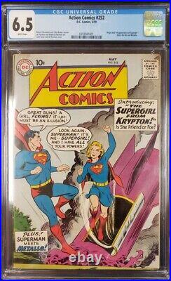 Action Comics 252 Cgc 6.5 1st Supergirl DC Comics 1959 Major