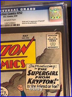 Action Comics #252 (DC, 1959) CGC VG 4.0 1st Appearance Supergirl