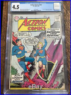 Action Comics #252 DC 5/1959 1st & Origin Supergirl Metallo CGC 4.5 VG+ Superman