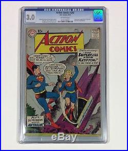 Action Comics #252 KEY CGC 3.0 (1st Supergirl & Origin) May 1959, DC Comics