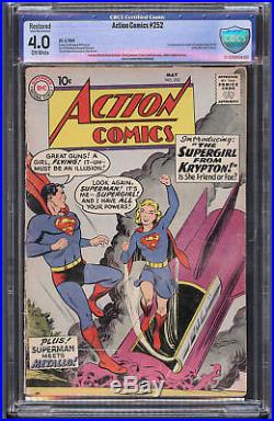 Action Comics #252 (May 1959) 1st Supergirl Metallo CBCS 4.0 Slight Restore Work