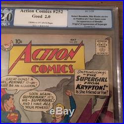 Action Comics #252 (May 1959, DC) PGX 2.0 1st Supergirl & Origin 1st Metallo