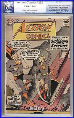 Action Comics #252 Vol 1 PGX 6.5 Unrestored Very Nice 1st App of Supergirl 1959