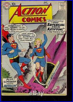 Action Comics #252 with Superman Origin and 1st App Supergirl 1st Metallo (82448)