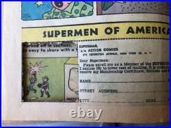 Action Comics #254 (1959) 1st appearance of Bizzaro, 3rd Super girl, has flaw