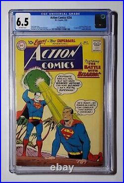 Action Comics #254 1959 CGC Graded 6.5 1st Adult Bizzaro 3rd Supergirl Superman