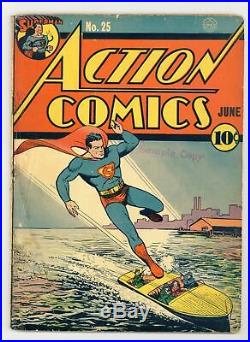 Action Comics #25 GD+ 2.5 RESTORED 1940