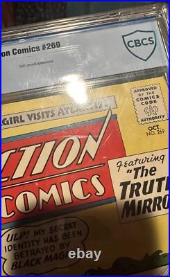 Action Comics #269 CBCS 7.0 WHITE PAGES (1960) Superman DC Supergirl Atlantis