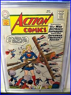 Action Comics 276 (1961)-cgc 5.0 1st Brainiac 5, Sun Boy, Phantom Girl-free Ship
