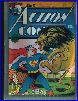 Action Comics 27 CGC 4.5 1st LOIS LANE COVER! 1940 Superman RARE! HOT BOOK