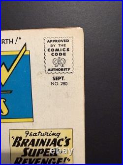 Action Comics #280 DC 1961 Brainiac Cover Silver Age Superman Supergirl