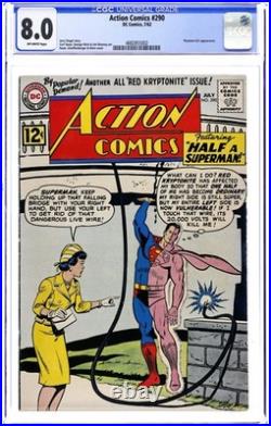 Action Comics #290 CGC 8.0 1962 4682855002