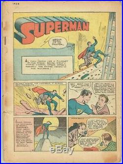 Action Comics #2 coverless 1938 2nd Superman