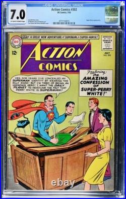 Action Comics #302 1963 Graded 7.0 Just Graded-New Holder