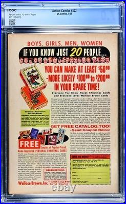 Action Comics #302 1963 Graded 7.0 Just Graded-New Holder Action Comics #302 1963 Graded 7.0 Just Graded-New Holder