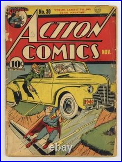 Action Comics #30 PR 0.5 1940