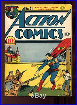 Action Comics #31 VG/FN 5.0 CR/OW Pgs Superman