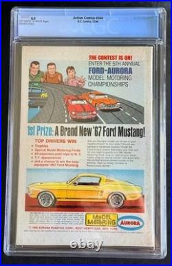 Action Comics #344 DC 1966 Silver Age Cgc Vf 8.0 Curt Swan Cover