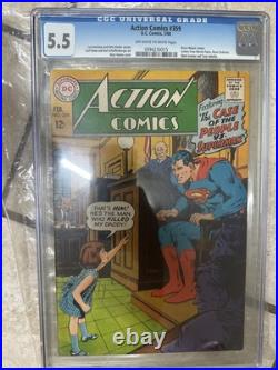 Action Comics #359 CGC Graded 5.5 (1968) Bruce Wayne Cameo DC Comics