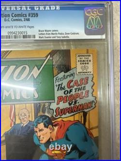Action Comics #359 CGC Graded 5.5 (1968) Bruce Wayne Cameo DC Comics
