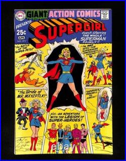 Action Comics #373 VF+ 8.5 Supergirl! DC Giant G-57! DC Comics 1969