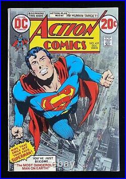 Action Comics #419 (12/72) 1st App Human Target Neal Adams Cover? Vf 8.0