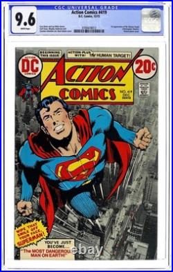 Action Comics #419 CGC 9.6 1972 0700478012 1st app. Human Target