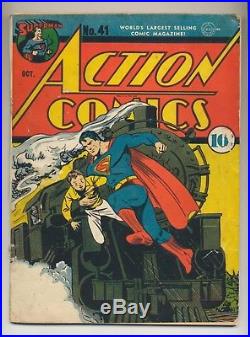 Action Comics #41 (1941) Fair (1.0) Jerry Siegel Superman DC Comics