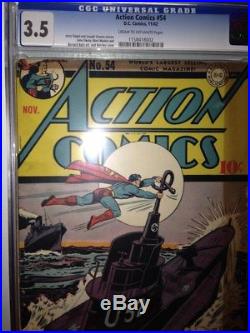 Action Comics # 54 Cgc 3.5