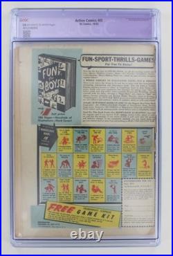 Action Comics #65 Superman CGC 2.0 Hitler Americommando 1943 Cameron, Joe Greene