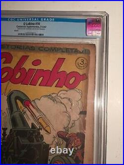 Action Comics #70 Cgc 1.0 1947 Brazilian Variant #91 Extremely Scarce O Lobinho