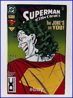 Action Comics #714 & 718 (1995) Superman Dcu DC Universe Logo Variant Set