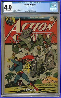 Action Comics #76 CGC 4.0 1944 0347334004