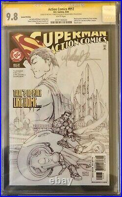 Action Comics #812 Sketch Cover Signed By Michael Turner