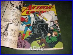 Action Comics #91 1945 DC Golden Age Superman Comic Book Rare Double Cover Fine