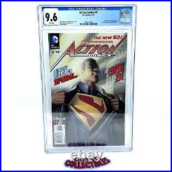 Action Comics #9 CGC 9.6 New 52 Calvin Ellis Origin First Black Superman 2012