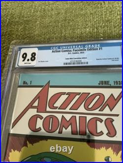 Action Comics Facsimile Edition #1 (2022) CGC 9.8 NYCC Foil Variant