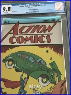 Action Comics Facsimile Edition #1 (2022) CGC 9.8 NYCC Foil Variant