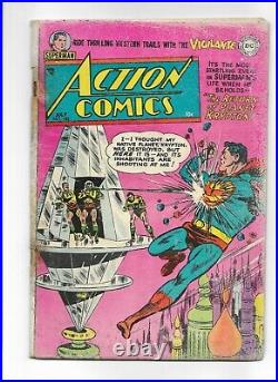 Action Comics Golden Age Low Grade Reader Lot #182 193 199