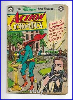 Action Comics Golden Age Low Grade Reader Lot #182 193 199
