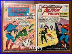 Action Comics Lot 2 VG+ to FN- #274 & #287 DC Comics 1961-62 $12 Ship withSign