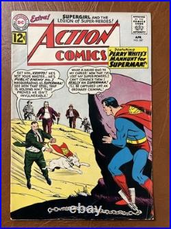 Action Comics Lot 2 VG+ to FN- #274 & #287 DC Comics 1961-62 $12 Ship withSign