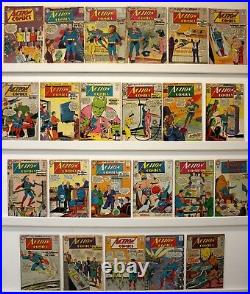 Action Comics Lot of 23 books See issue #'s below GOOD see below for more info